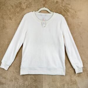 Wondershop Target Pajama Top Womens M Ivory‎ White Soft Loungewear Sleepwear